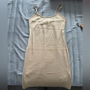 UO Beige Ribbed Knit Dress BNWT